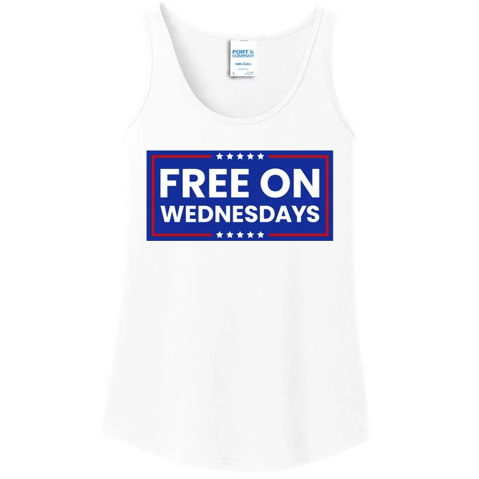 Free On Wednesdays Funny Biden Saying Ladies Essential Tank