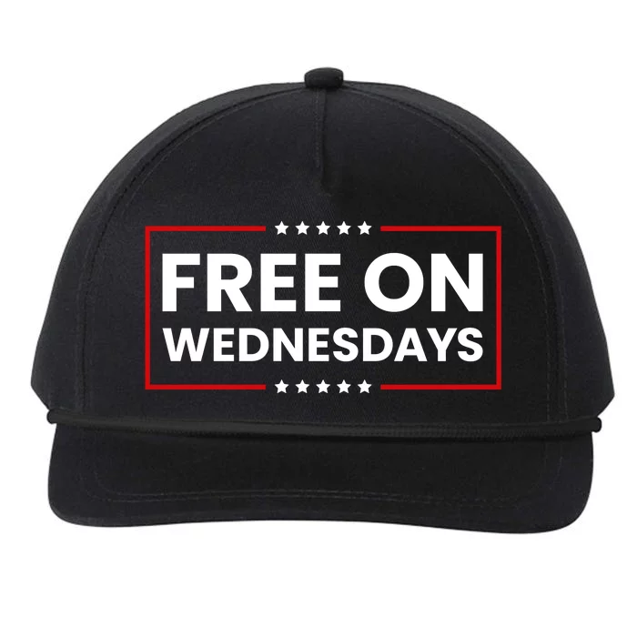 Free On Wednesdays Funny Biden Saying Snapback Five-Panel Rope Hat