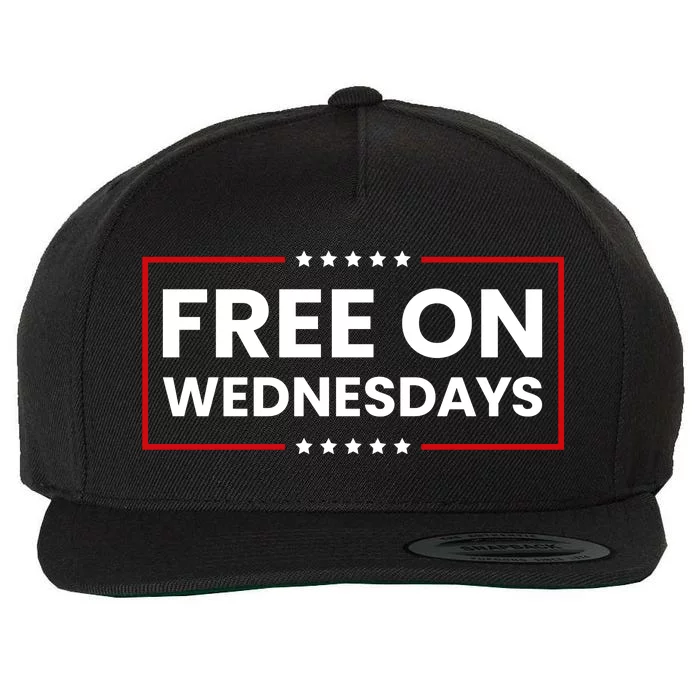 Free On Wednesdays Funny Biden Saying Wool Snapback Cap