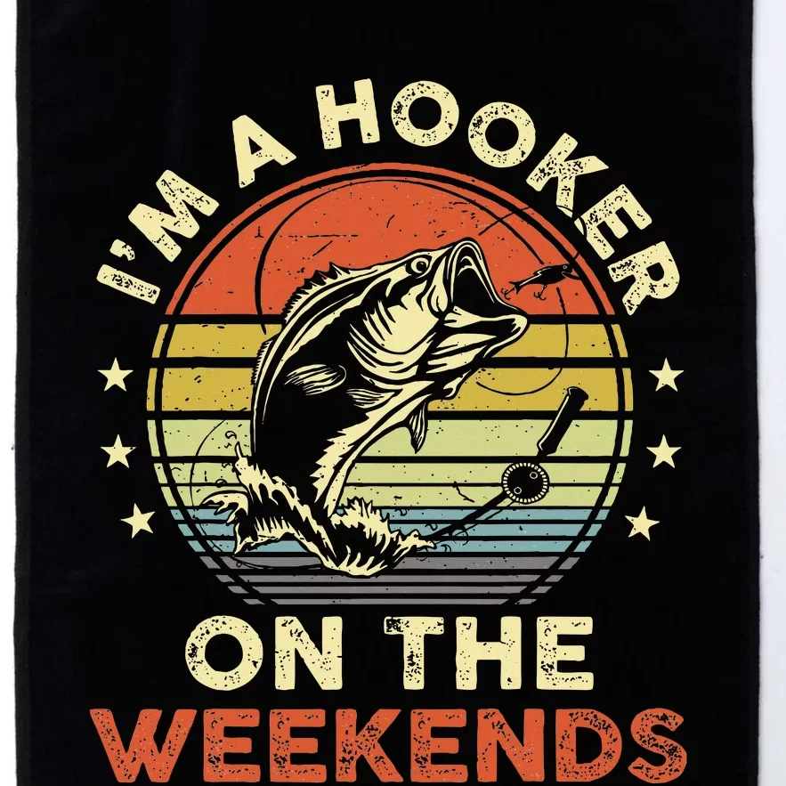 Fishinghooker On Weekends Platinum Collection Golf Towel