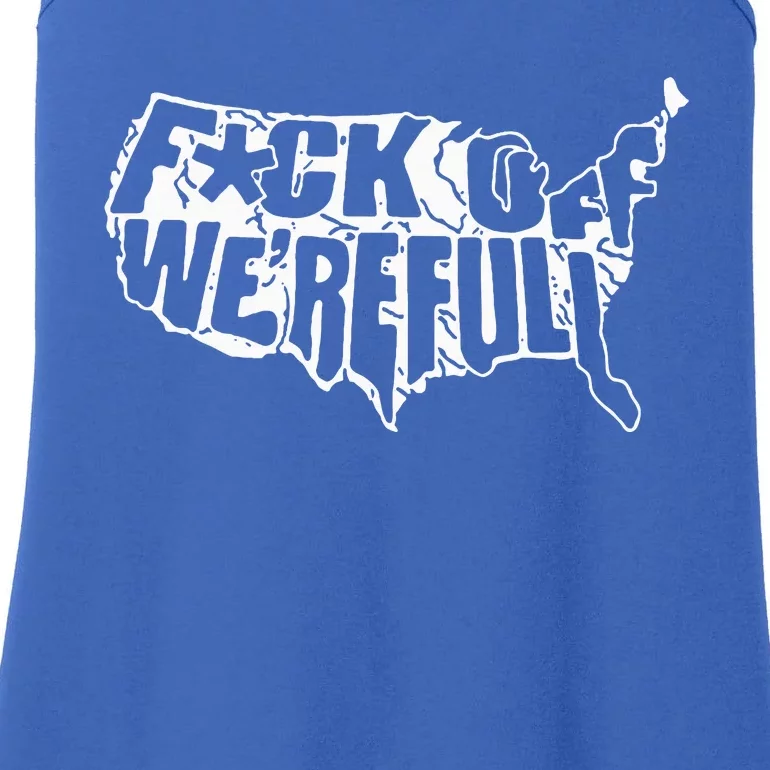 F Off Were Full Us Ladies Essential Tank