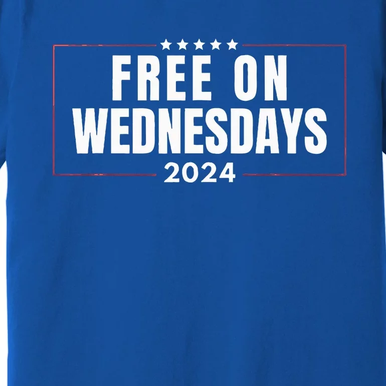 Free On Wednesdays 2024 Election Funny Trump Biden Premium T-Shirt