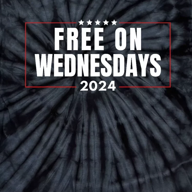 Free On Wednesdays 2024 Election Funny Trump Biden Saying Tie-Dye T-Shirt