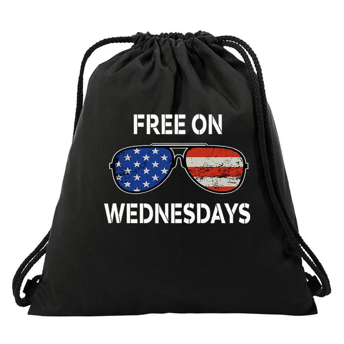 Free On Wednesdays Drawstring Bag