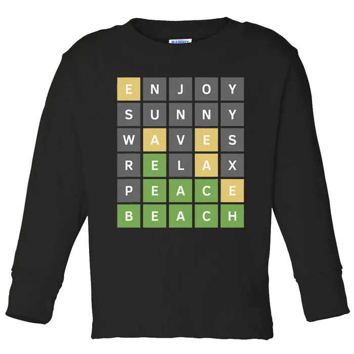 Funny Online Word Game Gift Toddler Long Sleeve Shirt