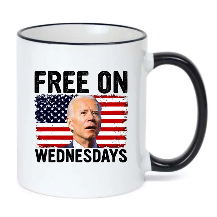 Free On Wednesdays Black Color Changing Mug