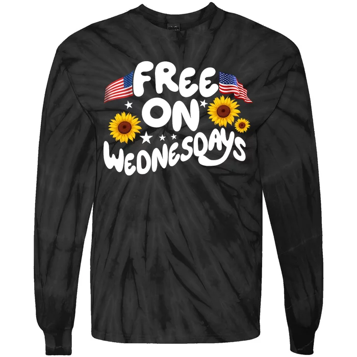 Free On Wednesdays Independence Day Tie-Dye Long Sleeve Shirt