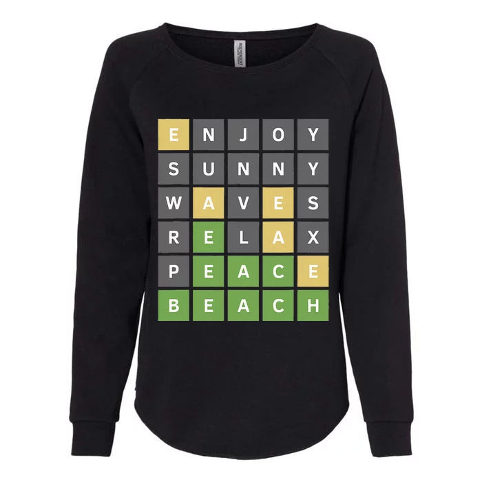 Funny Online Word Game Womens California Wash Sweatshirt