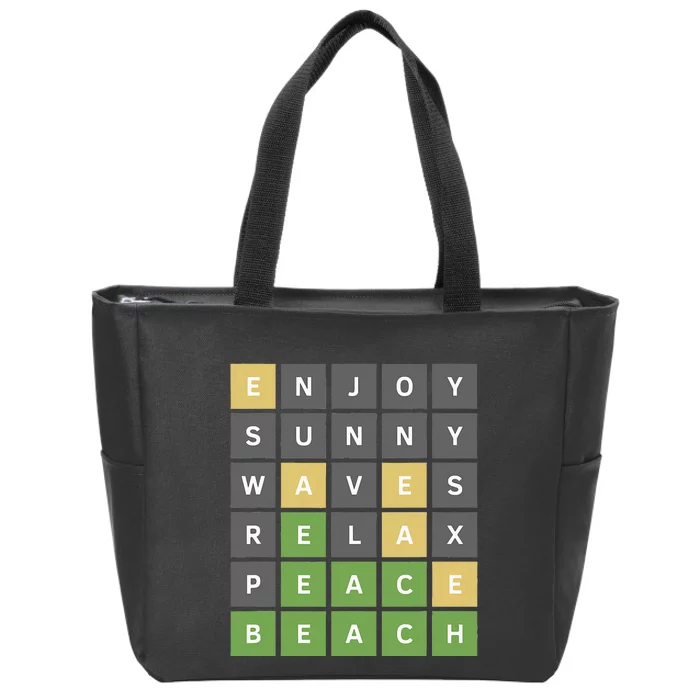 Funny Online Word Game Zip Tote Bag