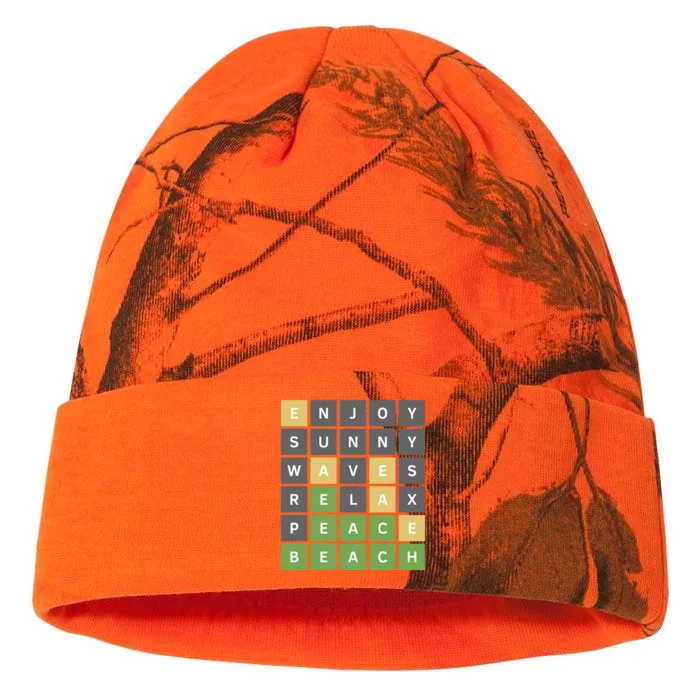 Funny Online Word Game Kati - 12in Camo Beanie