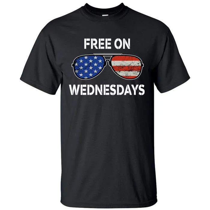 Free On Wednesdays America Flag Tall T-Shirt