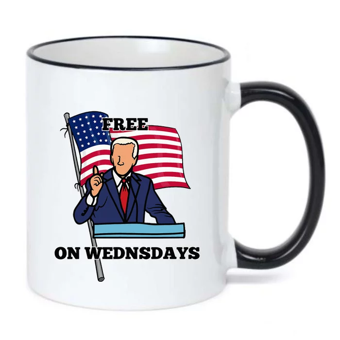 Free On Wednesdays Black Color Changing Mug