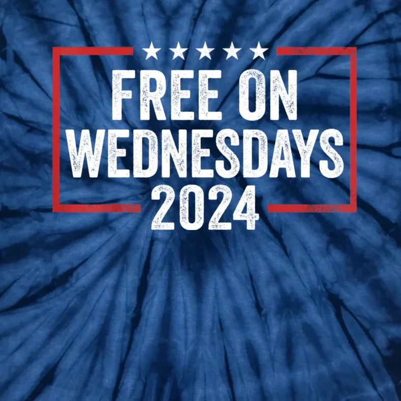 Free On Wednesdays 2024 Election Funny Trump Biden Tie-Dye T-Shirt