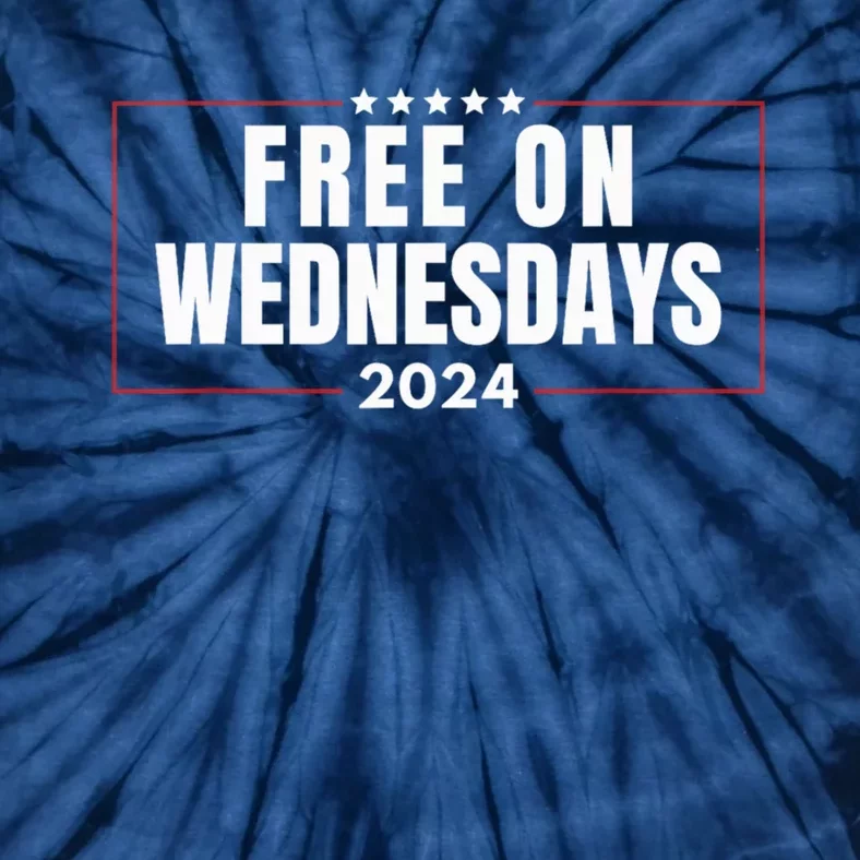 Free On Wednesdays 2024 Election Funny Trump Biden Tie-Dye T-Shirt