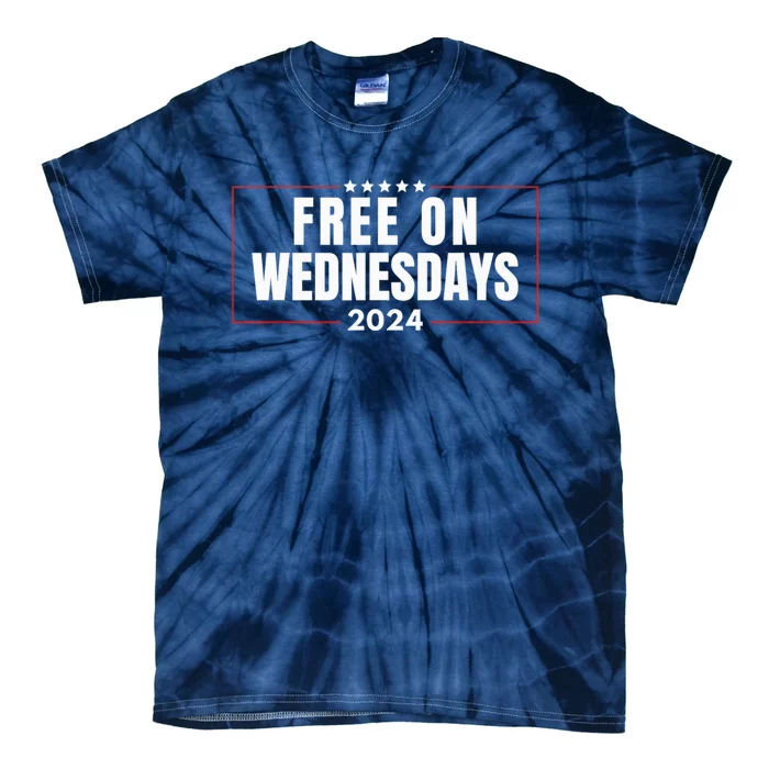 Free On Wednesdays 2024 Election Funny Trump Biden Tie-Dye T-Shirt