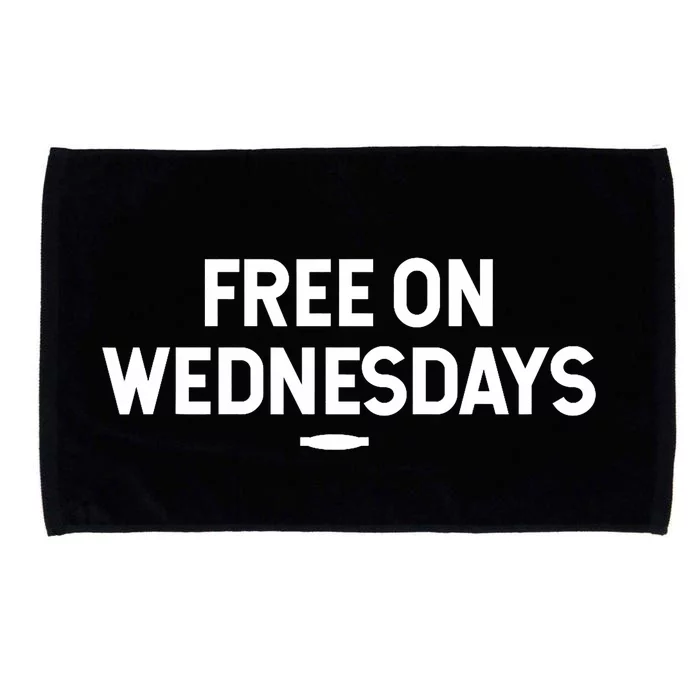 Free On Wednesdays Funny Biden Saying Microfiber Hand Towel