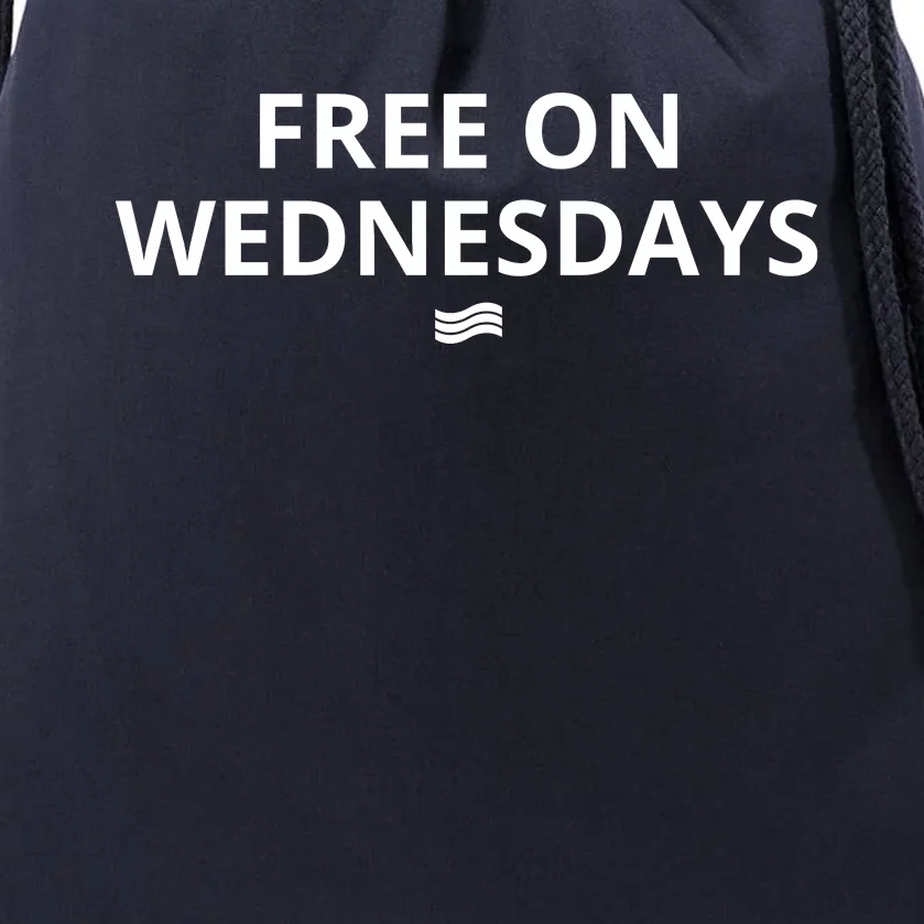 Free On Wednesdays Drawstring Bag