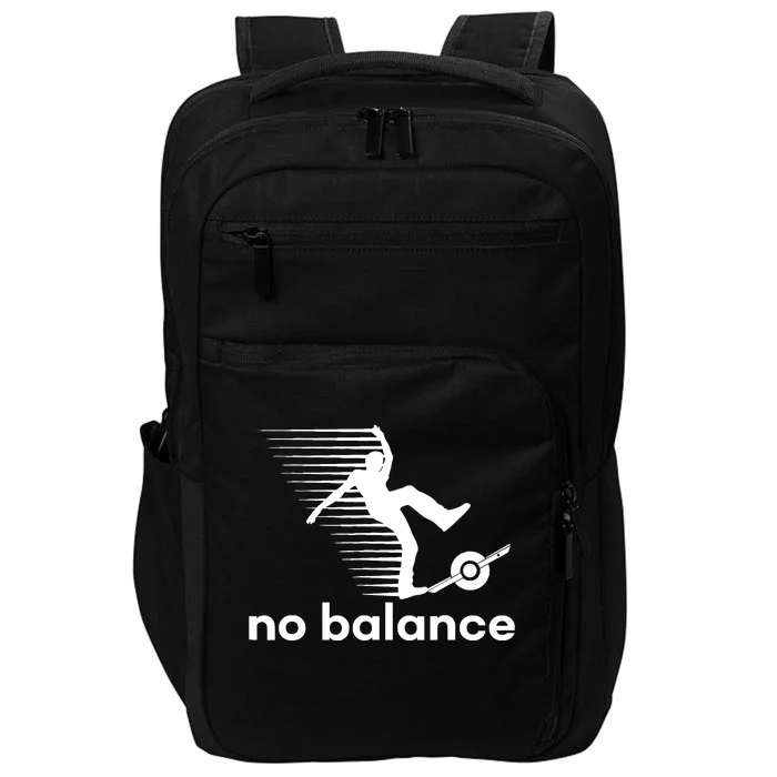 Funny One Wheel No Balance Impact Tech Backpack