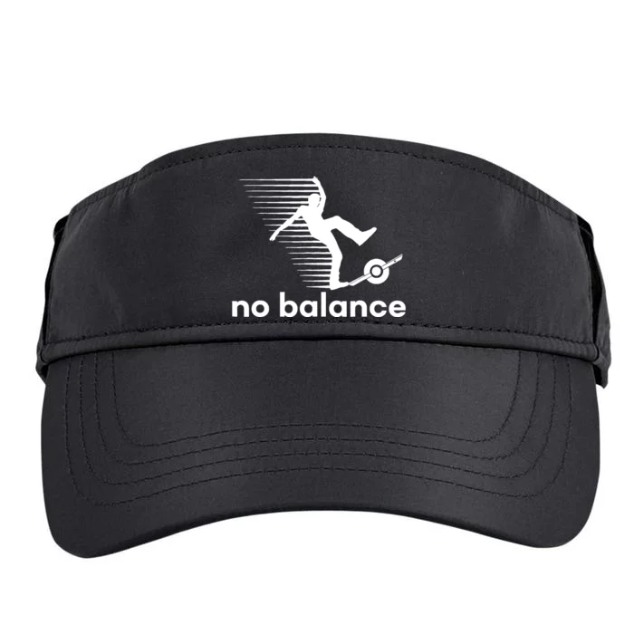 Funny One Wheel No Balance Adult Drive Performance Visor