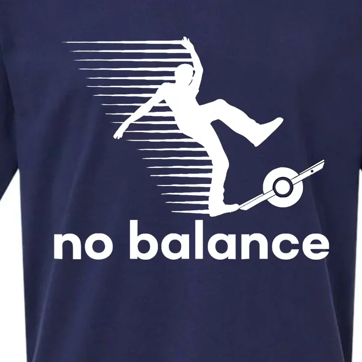 Funny One Wheel No Balance Sueded Cloud Jersey T-Shirt