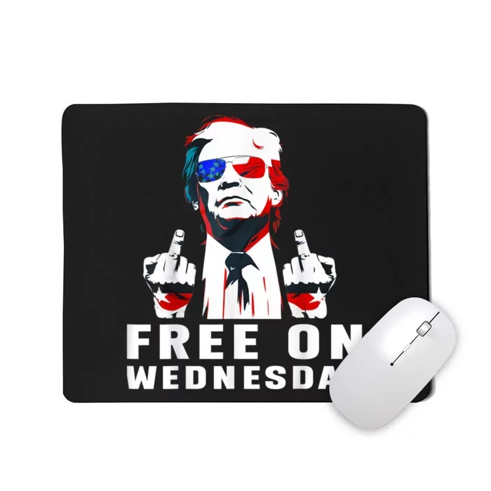 Free On Wednesdays 2024 Election Funny Trump Biden Saying Mousepad