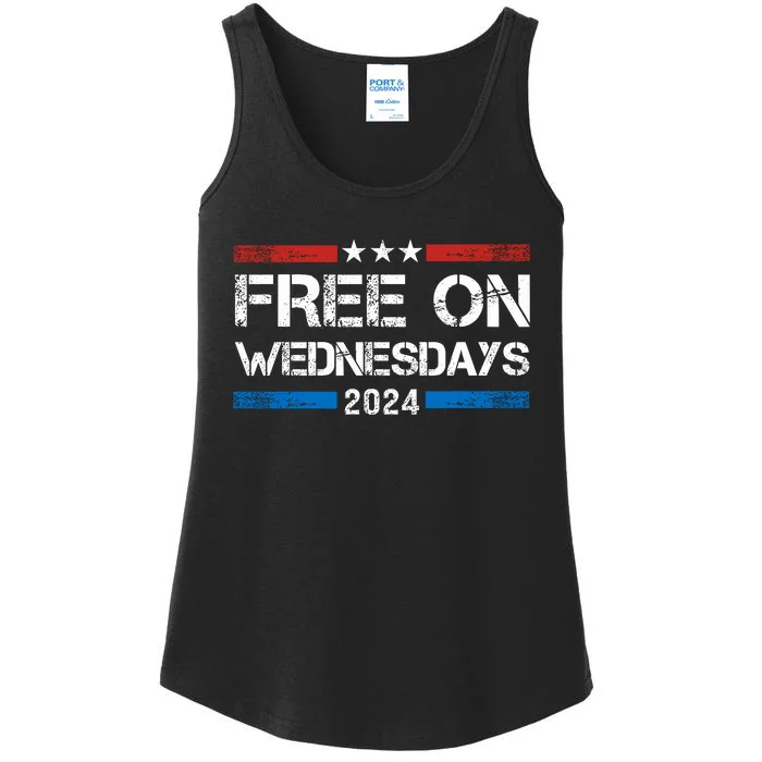 Free On Wednesdays Funny Biden Saying Ladies Essential Tank