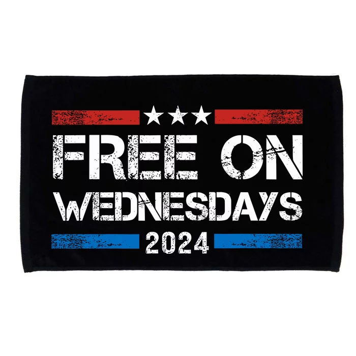 Free On Wednesdays Funny Biden Saying Microfiber Hand Towel