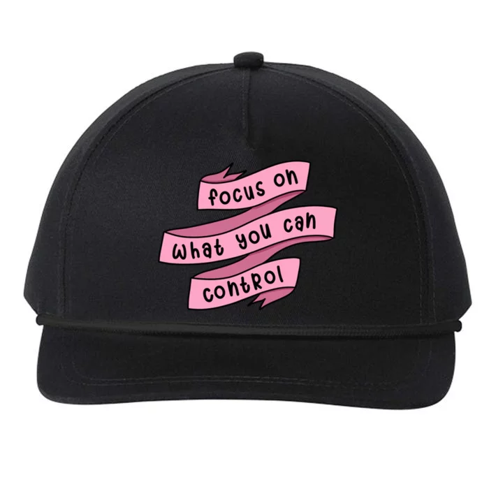 Focus On What You Can Control Snapback Five-Panel Rope Hat