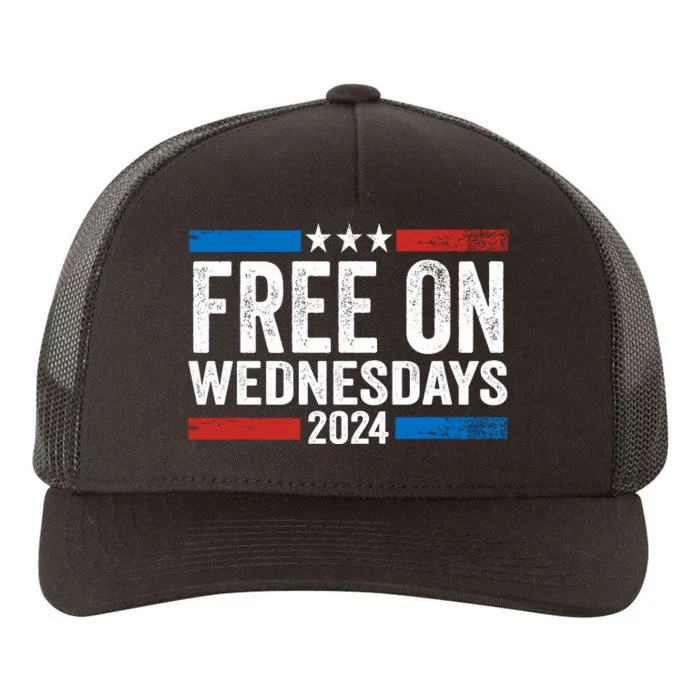 Free On Wednesdays Funny Biden Saying Yupoong Adult 5-Panel Trucker Hat