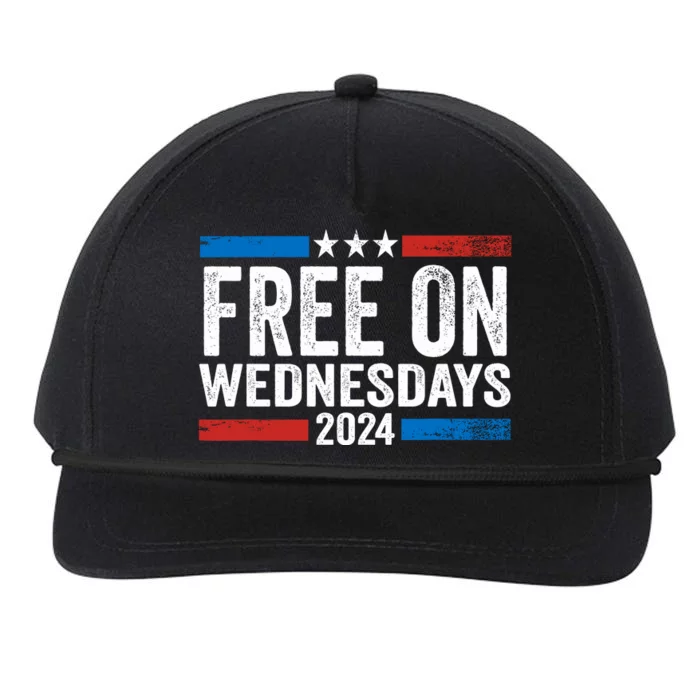 Free On Wednesdays Funny Biden Saying Snapback Five-Panel Rope Hat