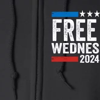 Free On Wednesdays Funny Biden Saying Full Zip Hoodie