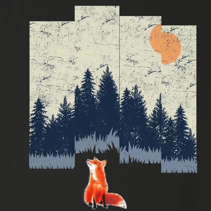 Fox Distorted Forrest Toddler Long Sleeve Shirt