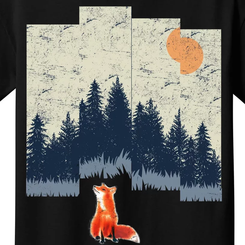 Fox Distorted Forrest Kids T-Shirt