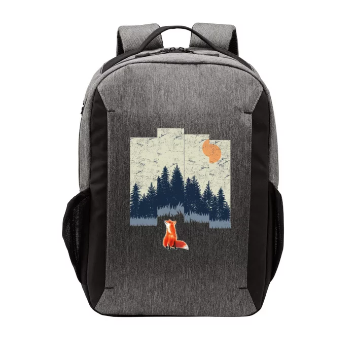 Fox Distorted Forrest Vector Backpack