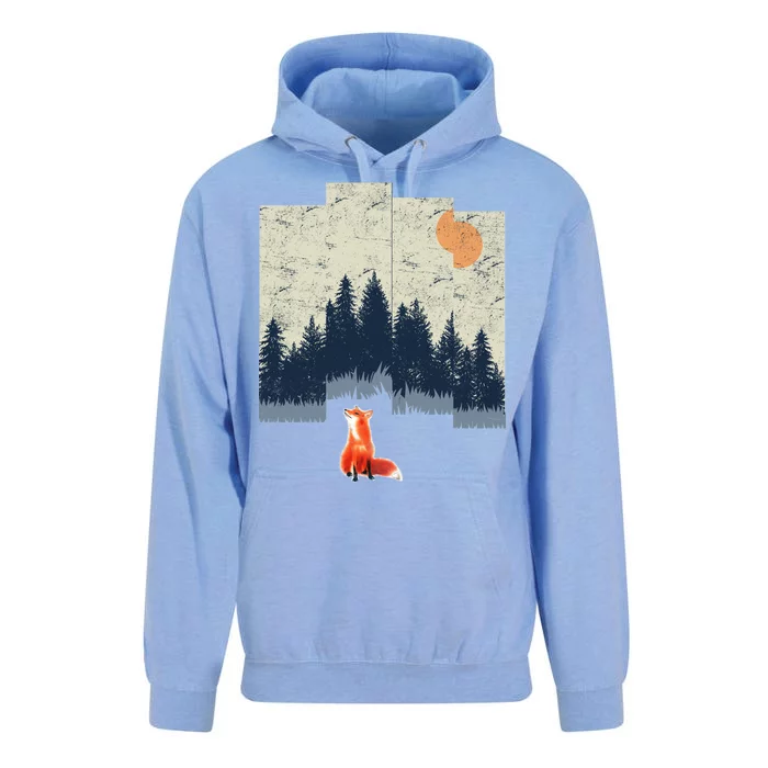 Fox Distorted Forrest Unisex Surf Hoodie