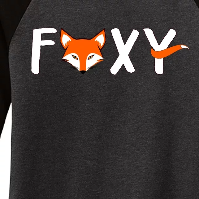 Foxy Women's Tri-Blend 3/4-Sleeve Raglan Shirt