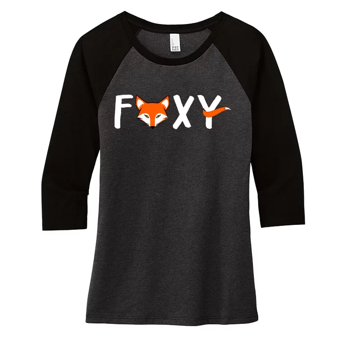 Foxy Women's Tri-Blend 3/4-Sleeve Raglan Shirt