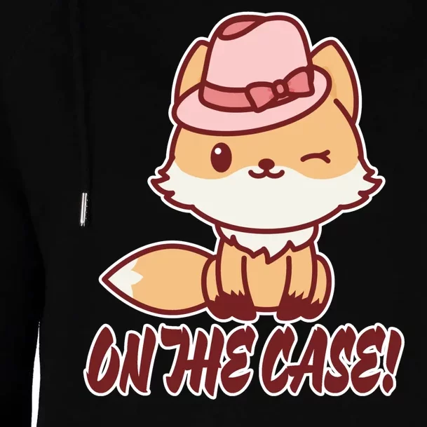 Foxy On That Case Cute Fox Womens Funnel Neck Pullover Hood