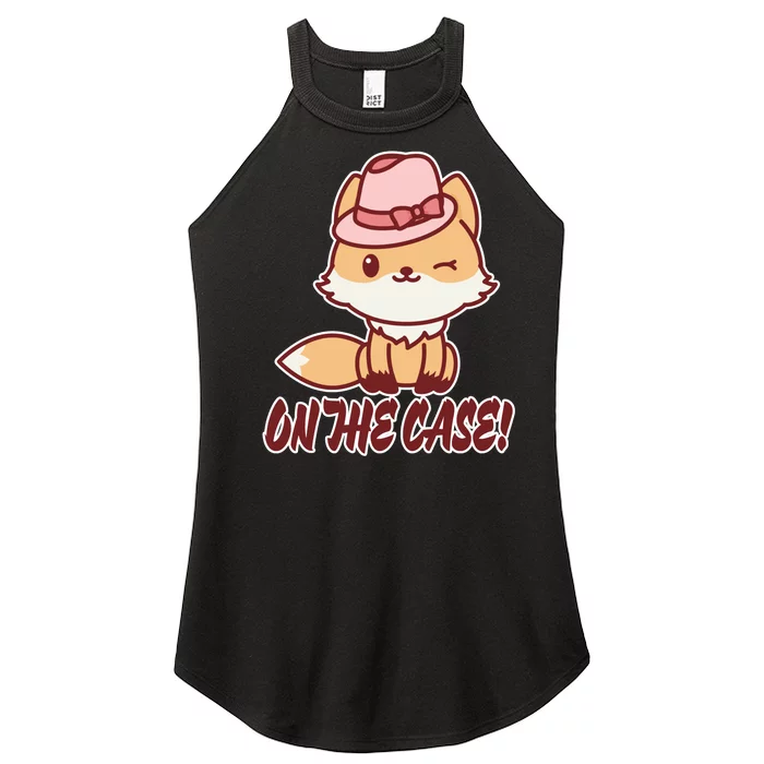 Foxy On That Case Cute Fox Women’s Perfect Tri Rocker Tank