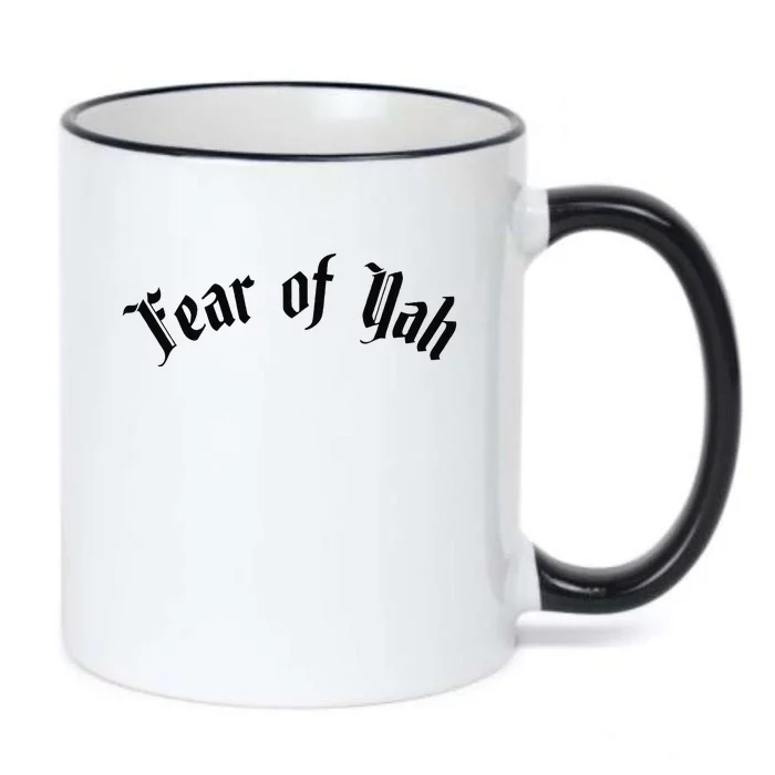 Fear Of Yah Black Color Changing Mug