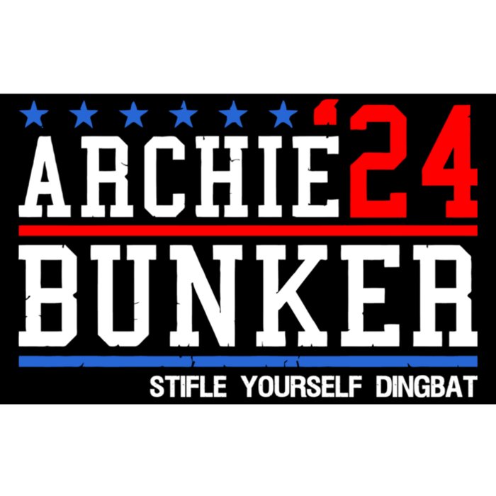 Funny President 2024 Stifle Yourself Dingbat Archie Bunker 24 For President 2024 Bumper Sticker