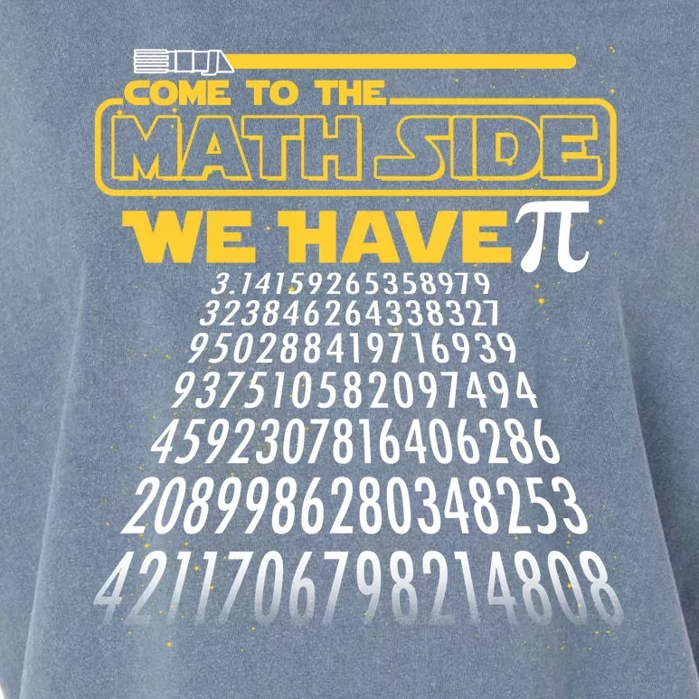 Funny Pi 3.14 Day Come To The Math Side We Have Pi Garment-Dyed Women's Muscle Tee