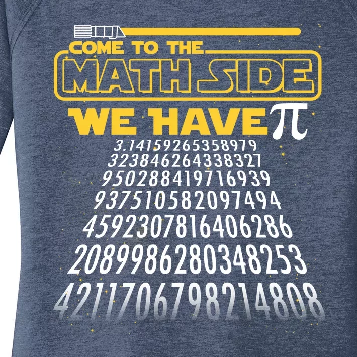 Funny Pi 3.14 Day Come To The Math Side We Have Pi Women's Perfect Tri Tunic Long Sleeve Shirt