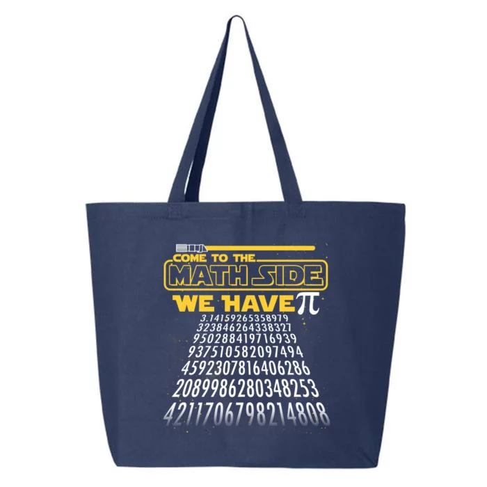 Funny Pi 3.14 Day Come To The Math Side We Have Pi 25L Jumbo Tote