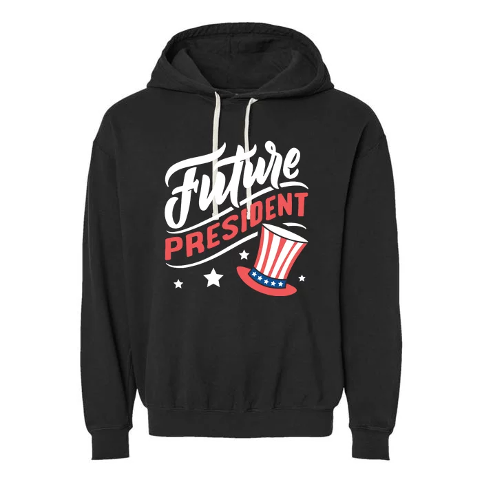 Future President 4th Of July Garment-Dyed Fleece Hoodie