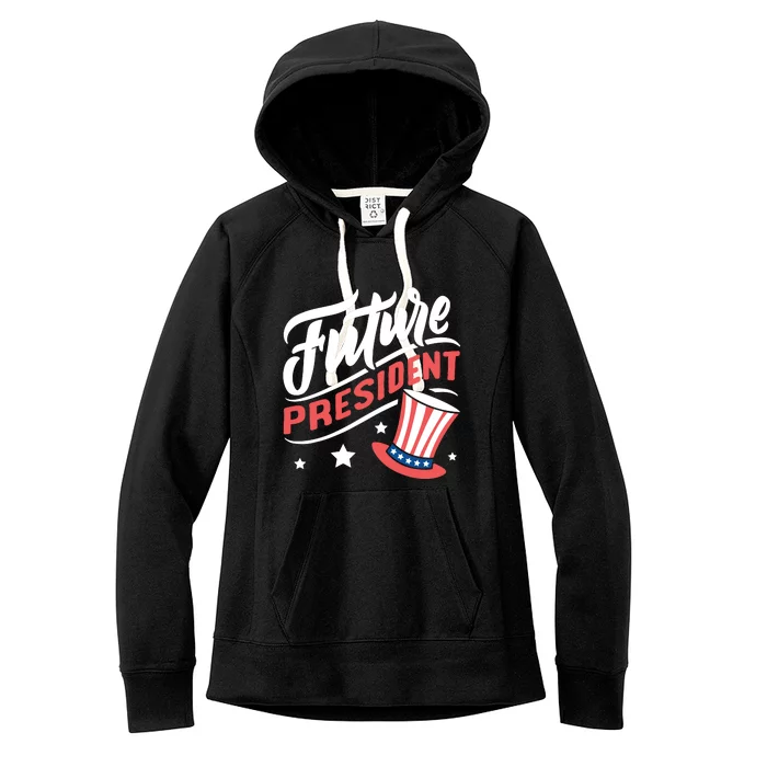 Future President 4th Of July Women's Fleece Hoodie