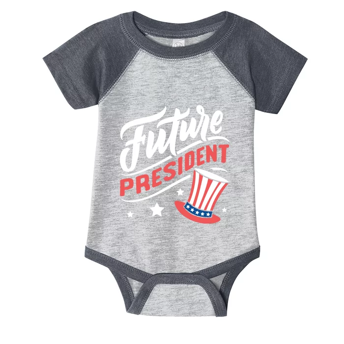 Future President 4th Of July Infant Baby Jersey Bodysuit