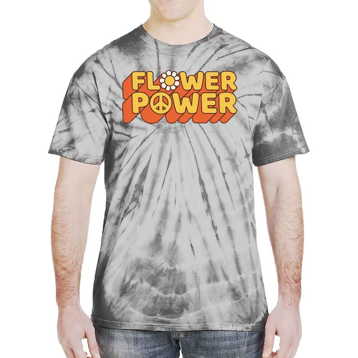 Flower Power 60's 70's Hippie Retro Vintage Positive Mind Tie-Dye T-Shirt