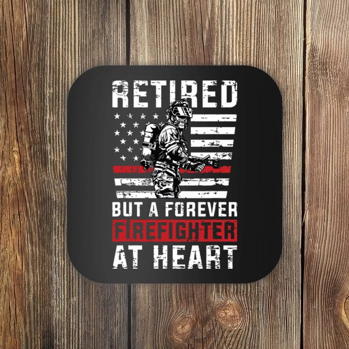 Fireman Pride 911 Rescue Retirement Gift Retired Firefighter Coaster