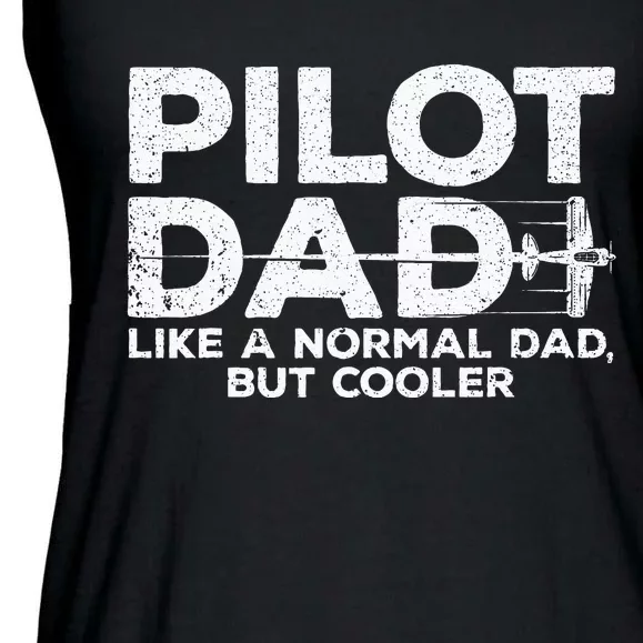 Funny Pilot Art For Dad Men Aviation Airplane Aircraft Pilot Ladies Essential Flowy Tank